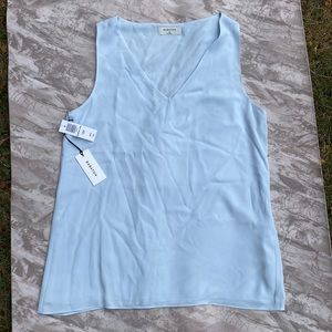 Aritzia Babaton Pastel Blue Murphy Long Office Sleeveless Top NWT
